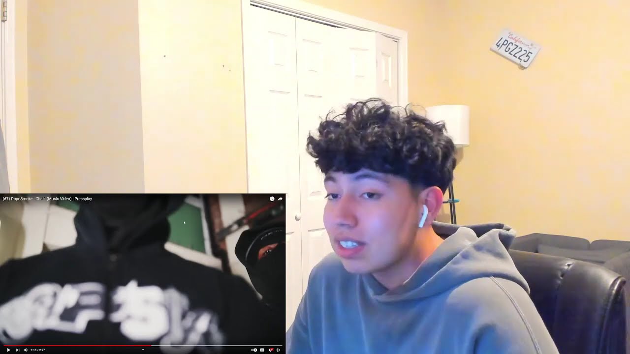 AMERICAN TEEN REACTS TO (67) DopeSmoke - Chalk (Music Video)