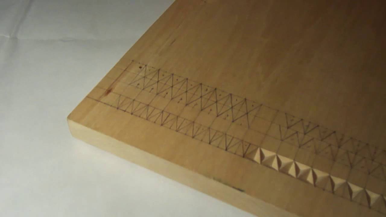 Геометрическая резьба по дереву. Урок 1 (geometric wood carving)