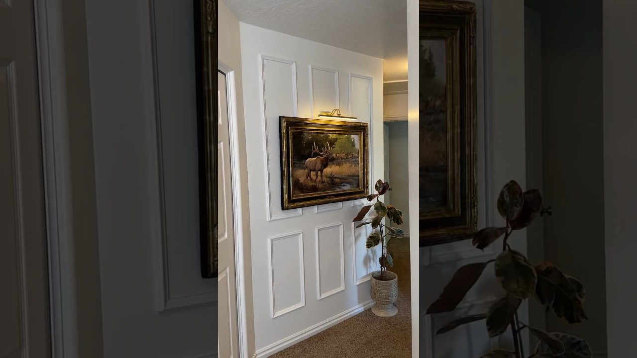 DIY WALL MOULDING: From Sad to Sophisticated with Luxe Architectural #wallmoulding #walldecor