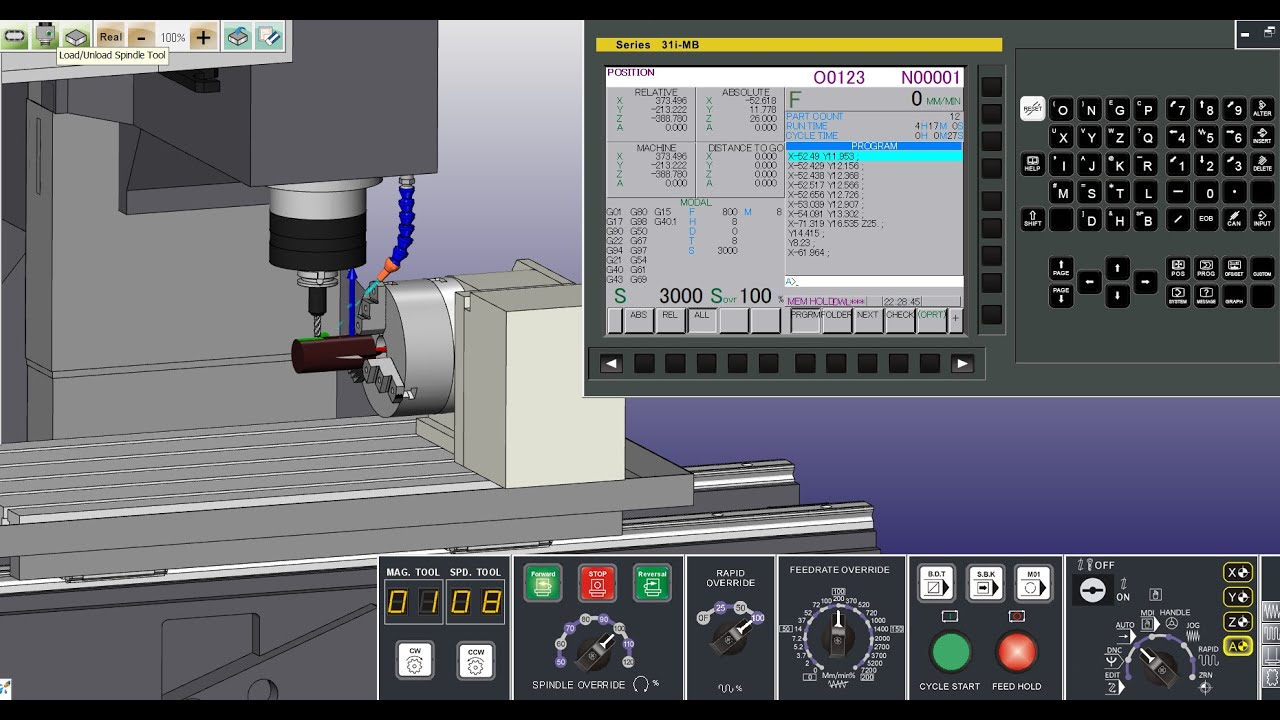 hypermill 4x for Gcode Simulation