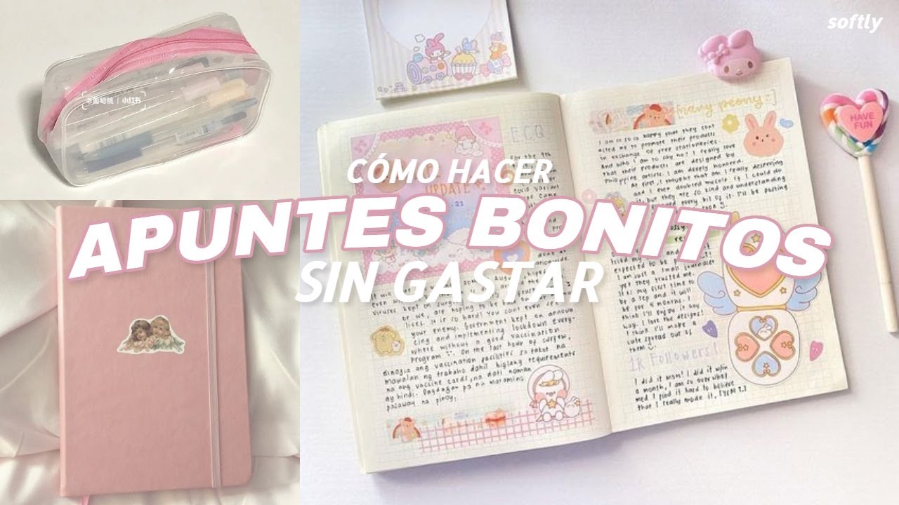 📝 CÓMO HACER APUNTES BONITOS Y ORGANIZADOS *SIN GASTAR DINERO*🏫⭐️ | softly