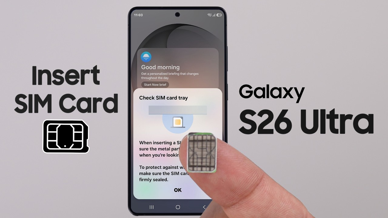 Galaxy S26 Ultra: How to Insert SIM Card!