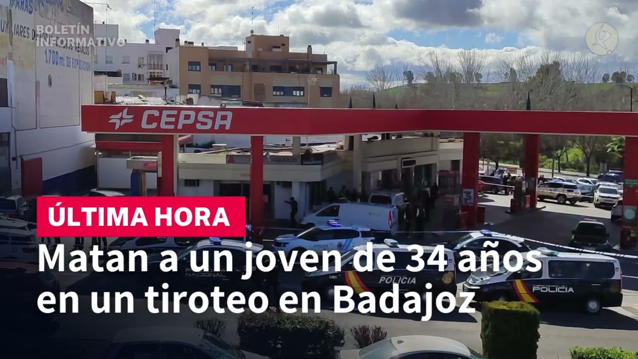 Asesinado un joven de 34 años en un tiroteo en Badajoz | Boletín Informativo