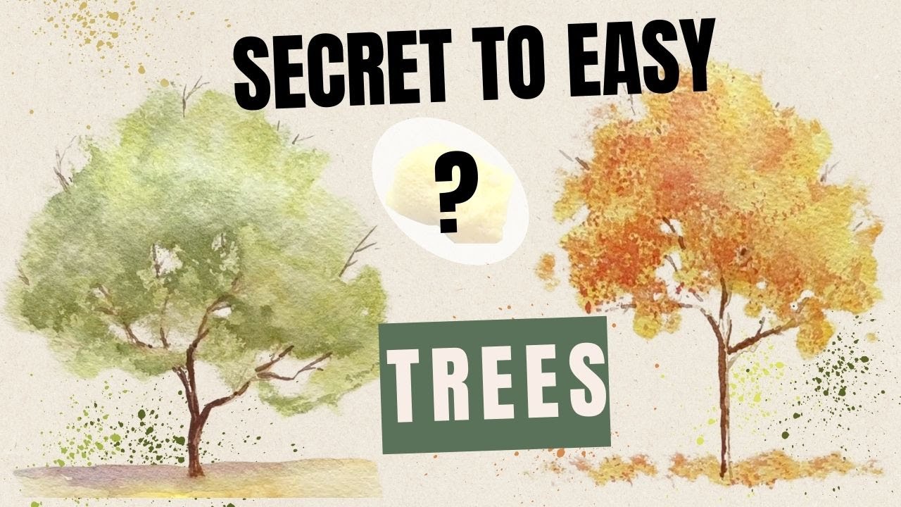 The Secret to Easy Watercolor Trees