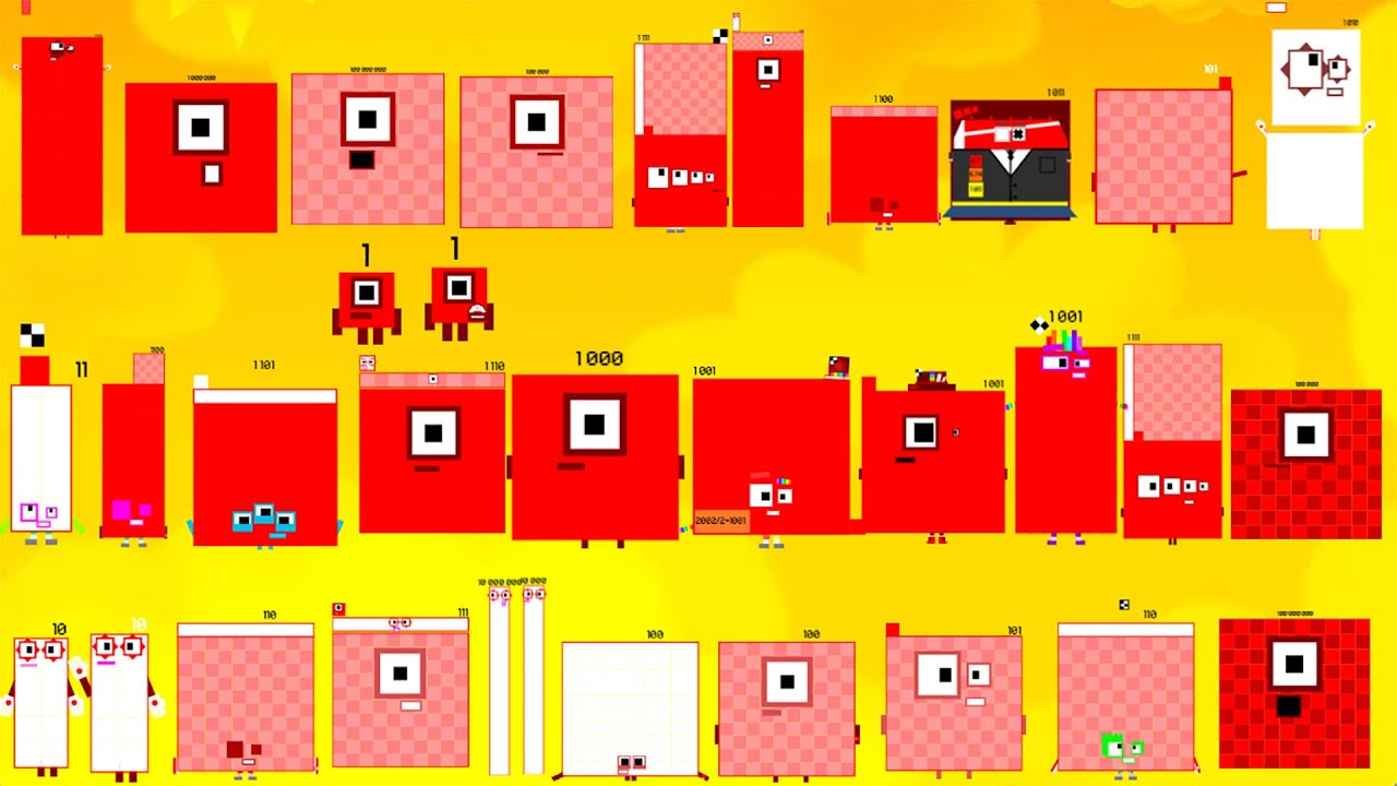 Numberblocks Band Retro Ones 1 - 100.000.000 The Most Epic Musical Mashup EVER!