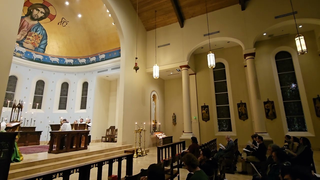 Orlando di Lasso: Jubilate Deo, Choral Vespers Chant, St. Louis King of France Church, Austin, TX