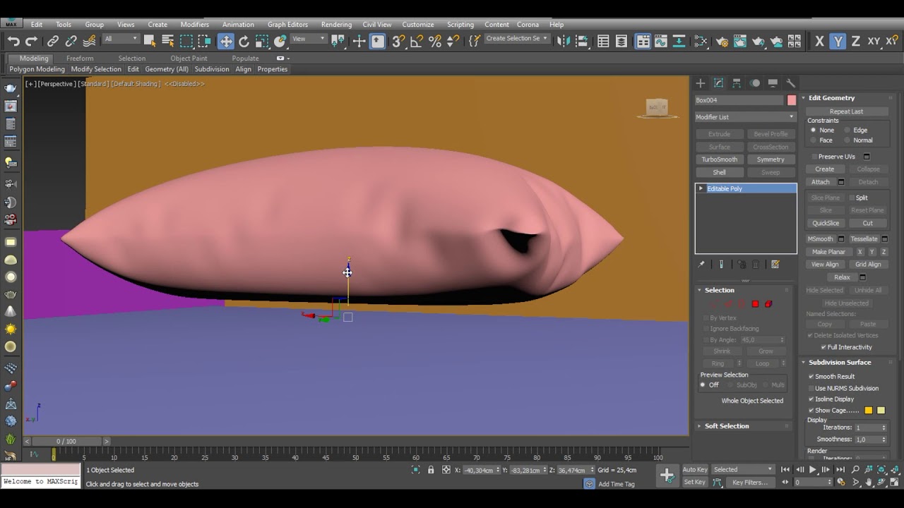 3DS Max Yatak Modelleme
