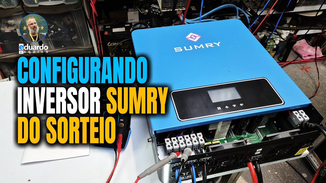 Inversor Híbrido OffGrid SUMRY 3600W 110V, Melhor Configuração para Economia e APAGÕES