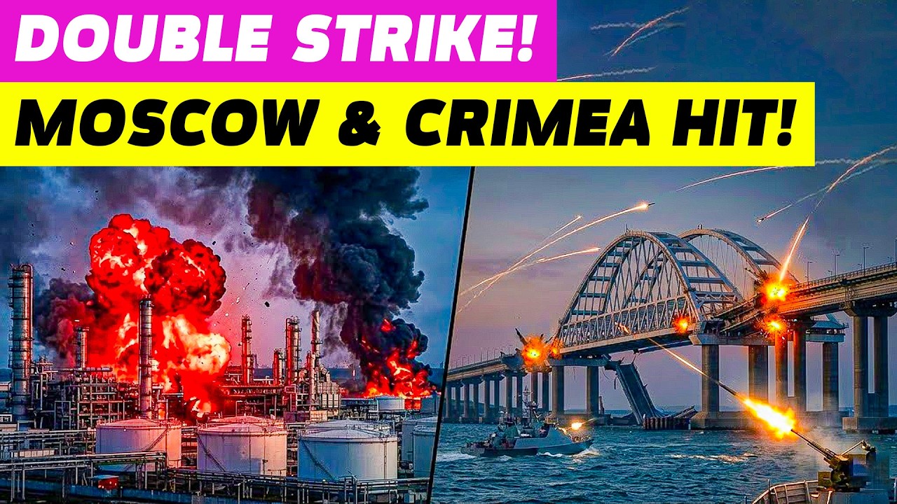 Double strike! Kyiv hits Moscow refinery and critical Crimean bridges simultaneously!Chaos for Putin