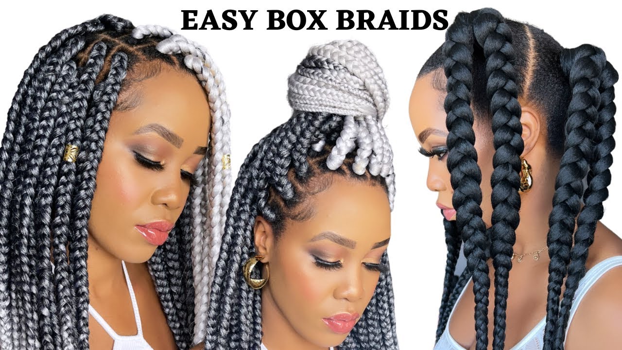 🔥Easy BOX BRAIDS/ Try these  Tutorials  Step By Step /101 /Protective Style Tupo1