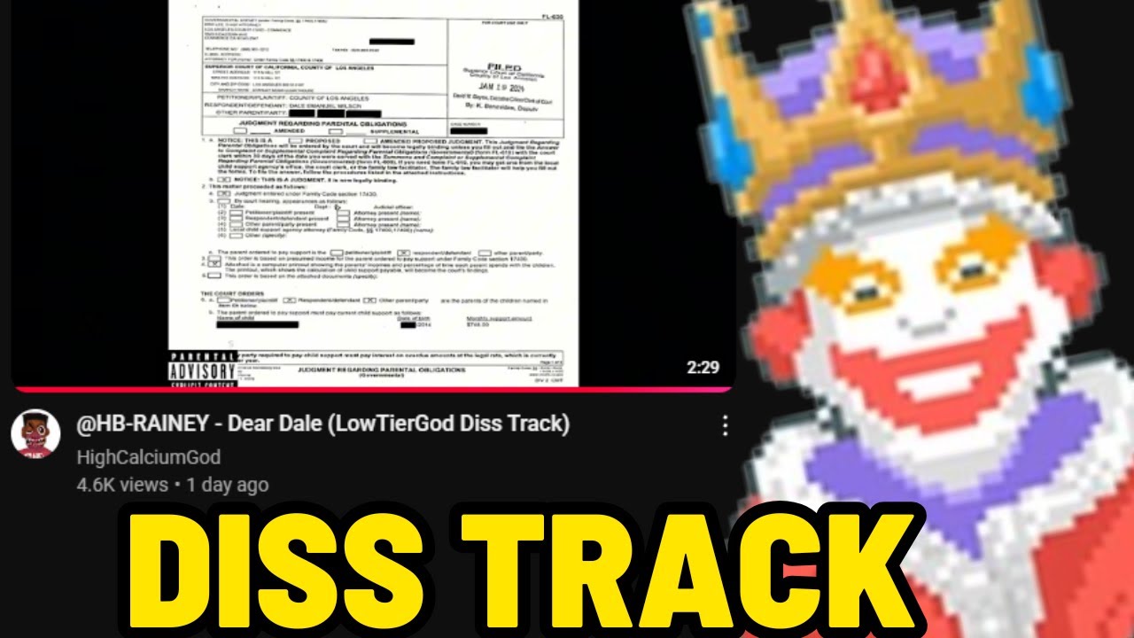 LowTierGod Diss Track "Dear Dale" REACTION | King of Rogs