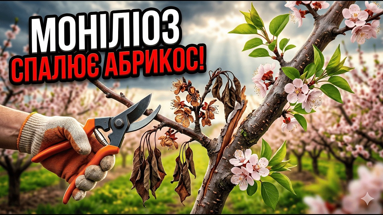 Стоп МОНІЛІОЗ! Як вберегти ПЕРСИК ТА АБРИКОС від хвороби?
