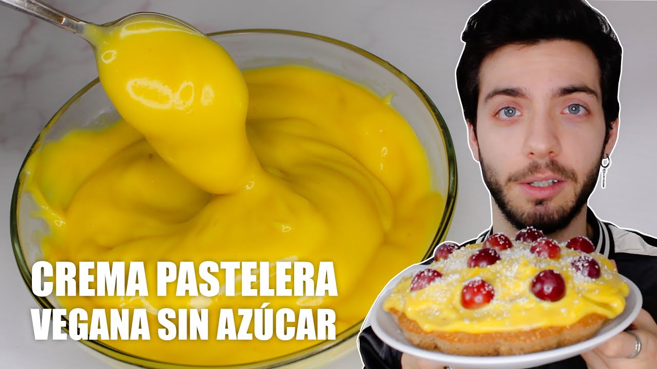CREMA PASTELERA VEGANA 🍦🥛 SIN HUEVO, AZÚCAR NI LÁCTEOS ◼️ Cualquiera Cocina