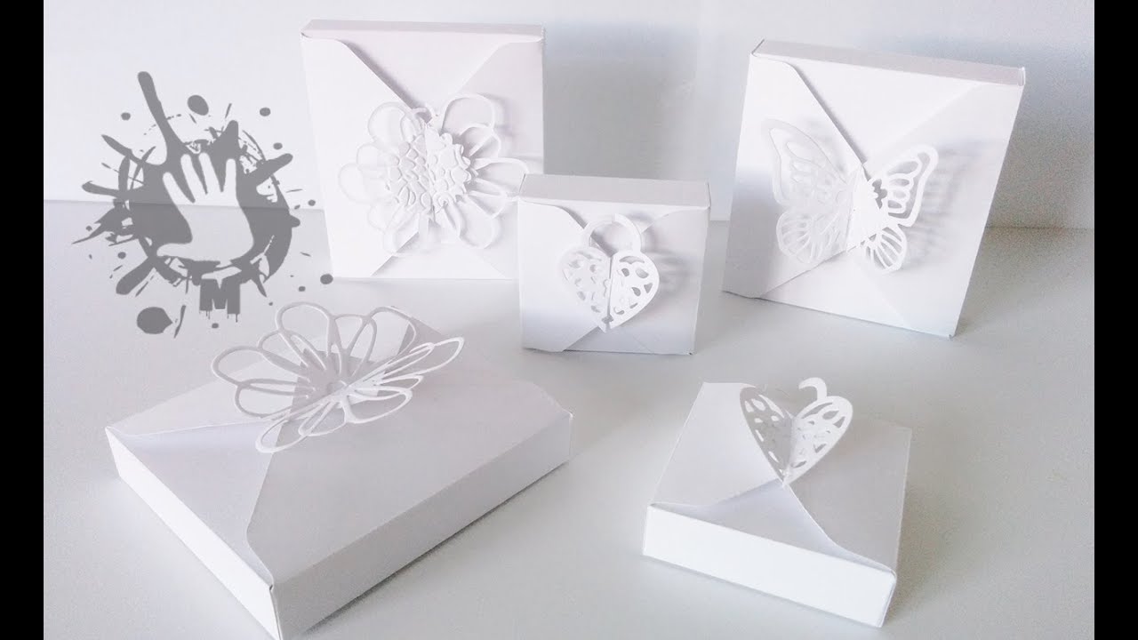 scatola regalo con envelope punch board / gift box with envelope punch board