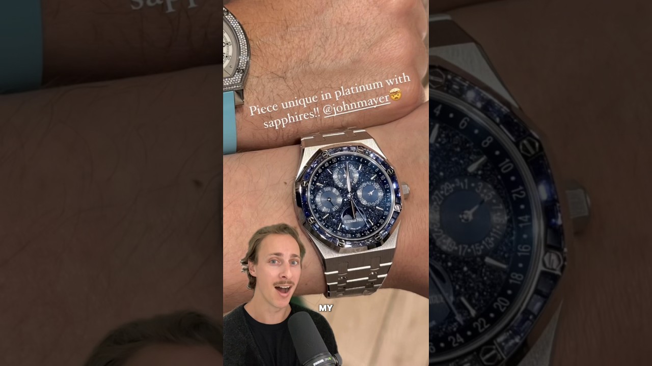 John Mayer wears a Piece Unique Audemars Piguet Royal Oak 