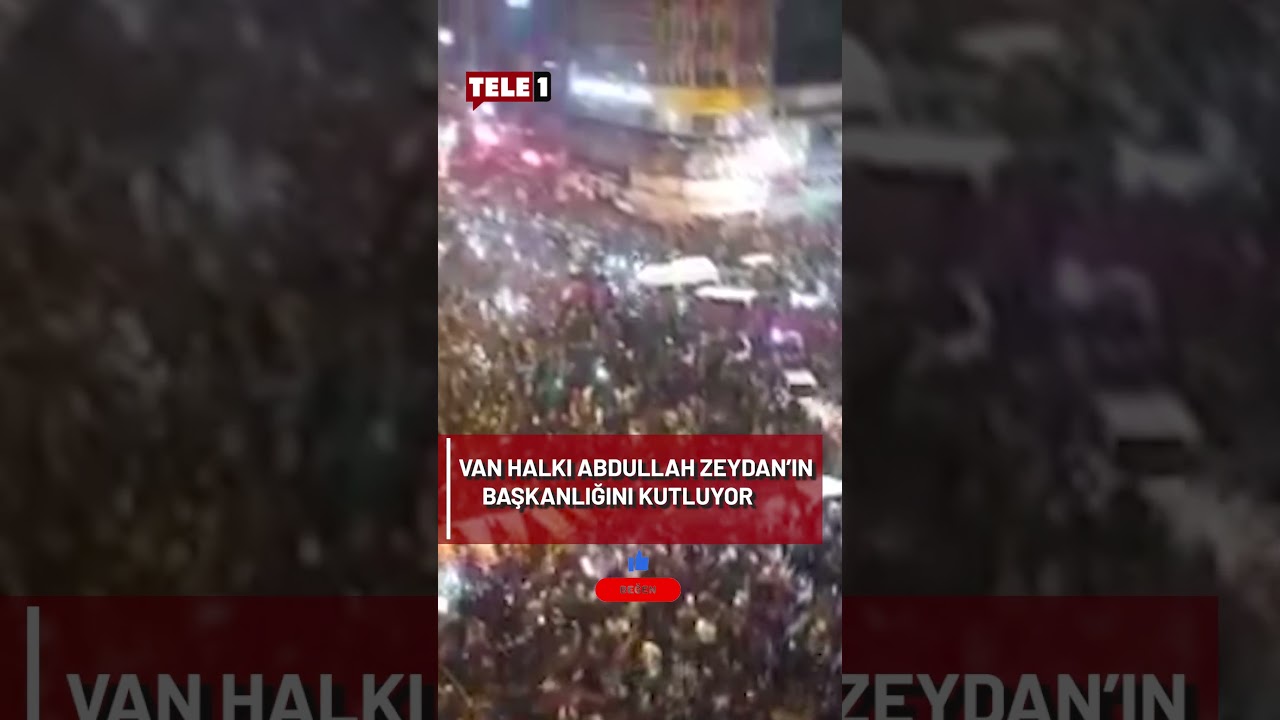 Van'da binlerce kişi Abdullah Zeydan'ın mazbata alışını kutluyor