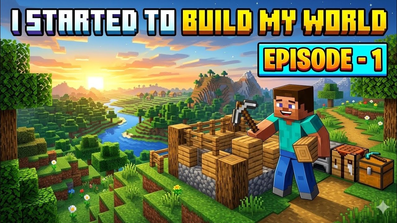 I started To Build My World in Minecraft Episode-#1