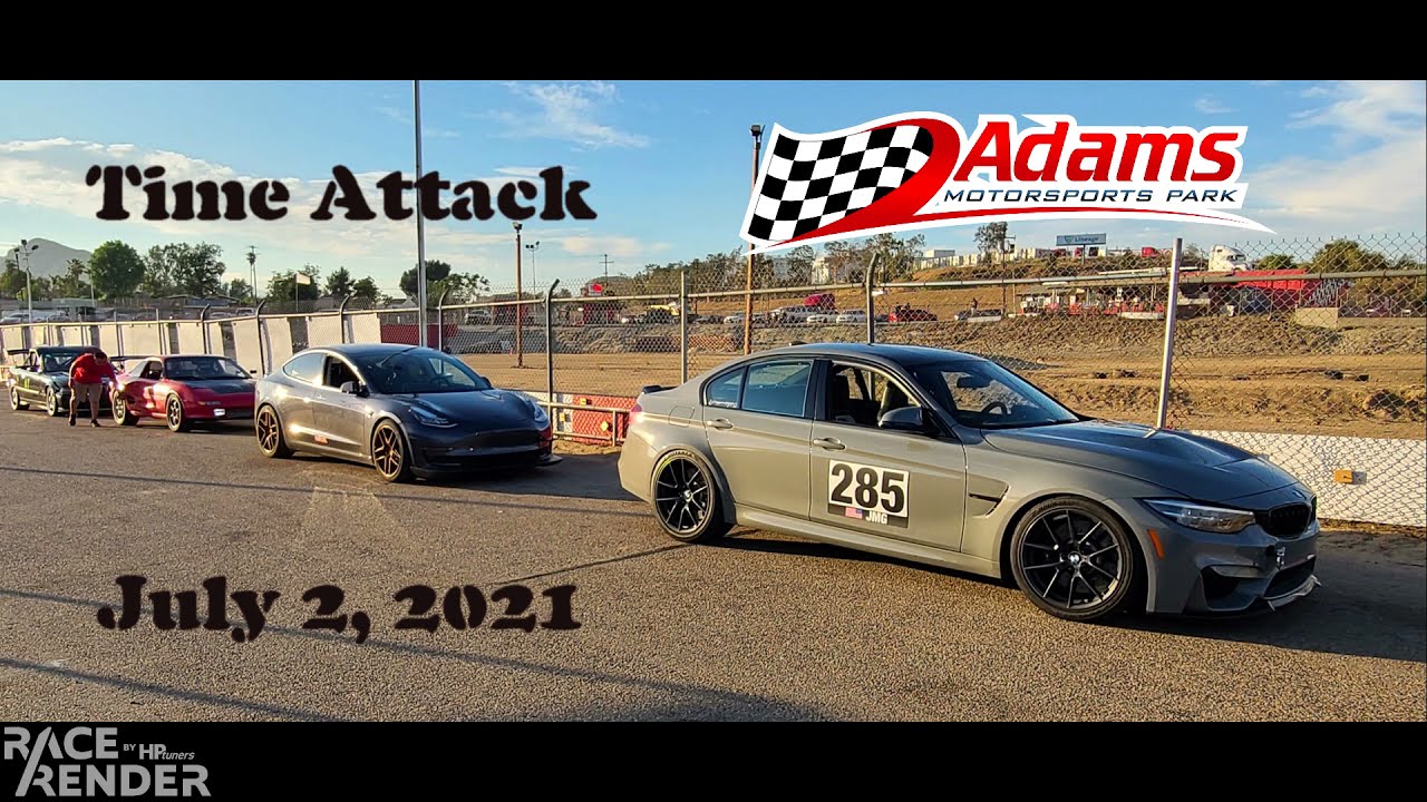 Adams Motorsports Park 7/2/2021 - Tesla Time Attack - 42.51 - Personal Best