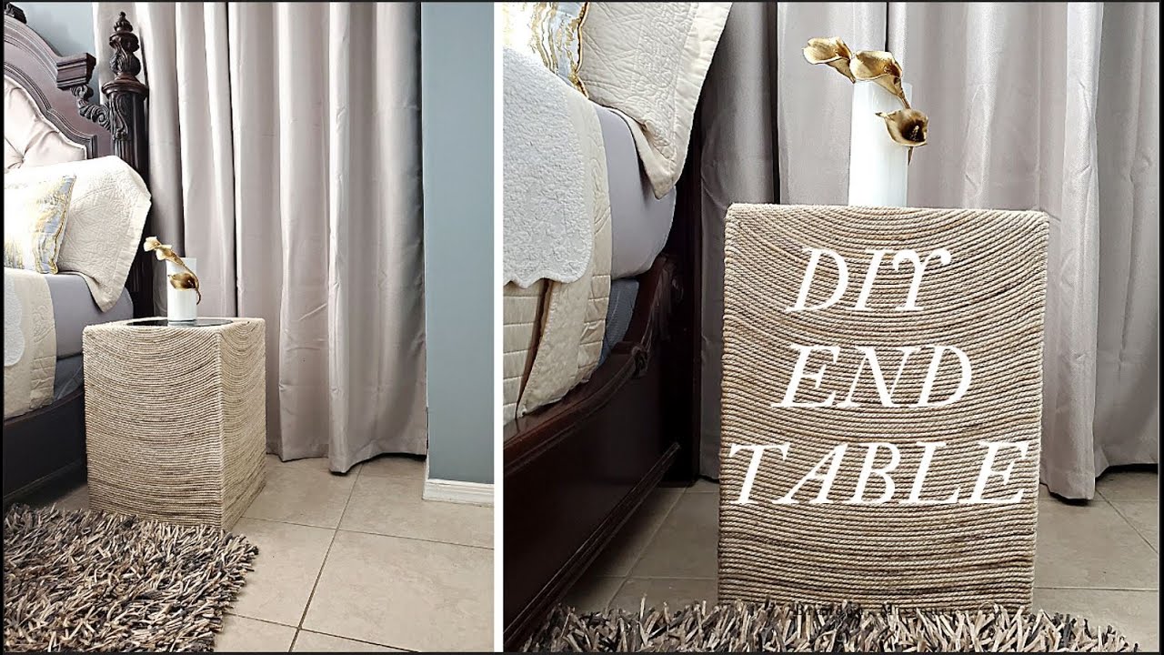 How To Make An End Table From Rope | DIY Side Table On A Budget