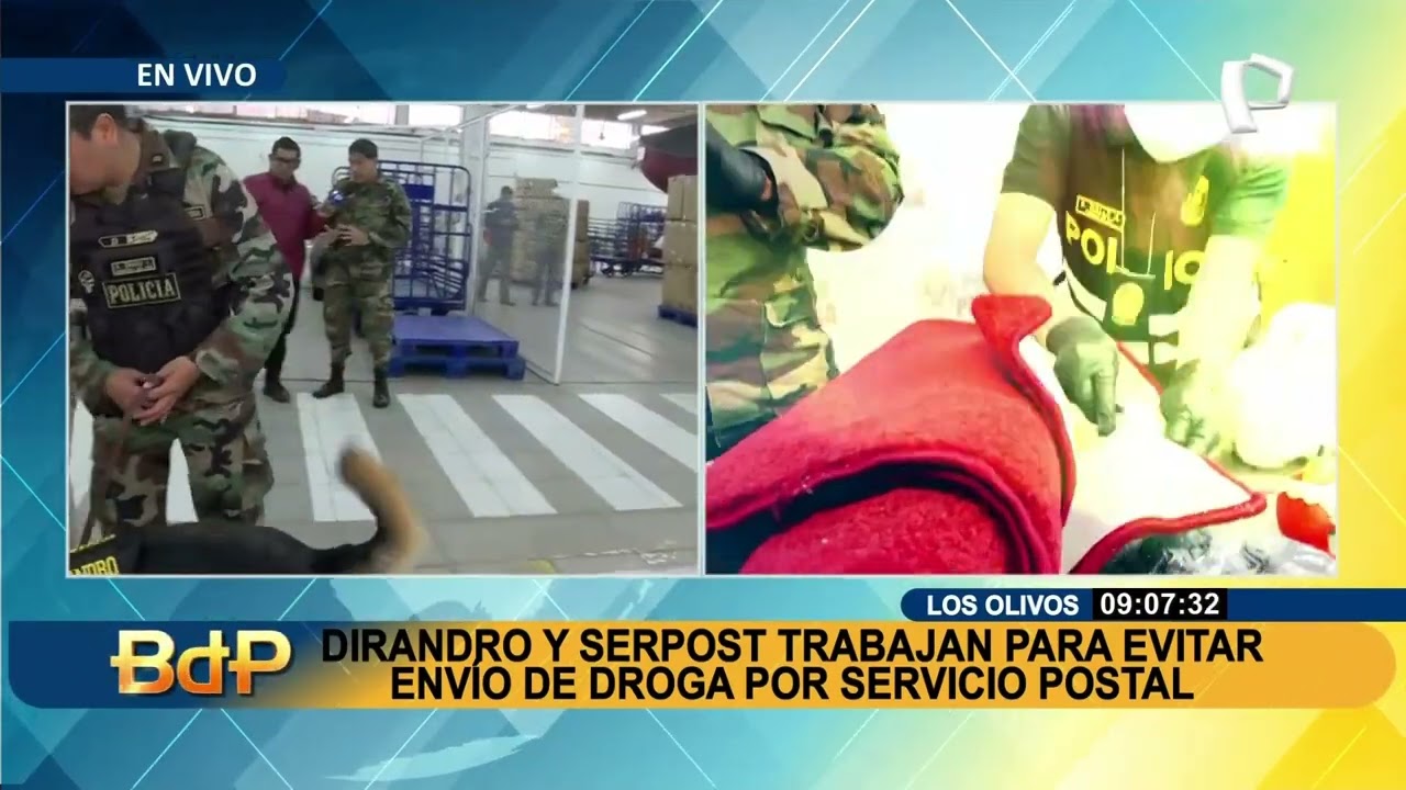 As&iacute; opera la Dirandro y Serpost para evitar el env&iacute;o de droga por servicio postal