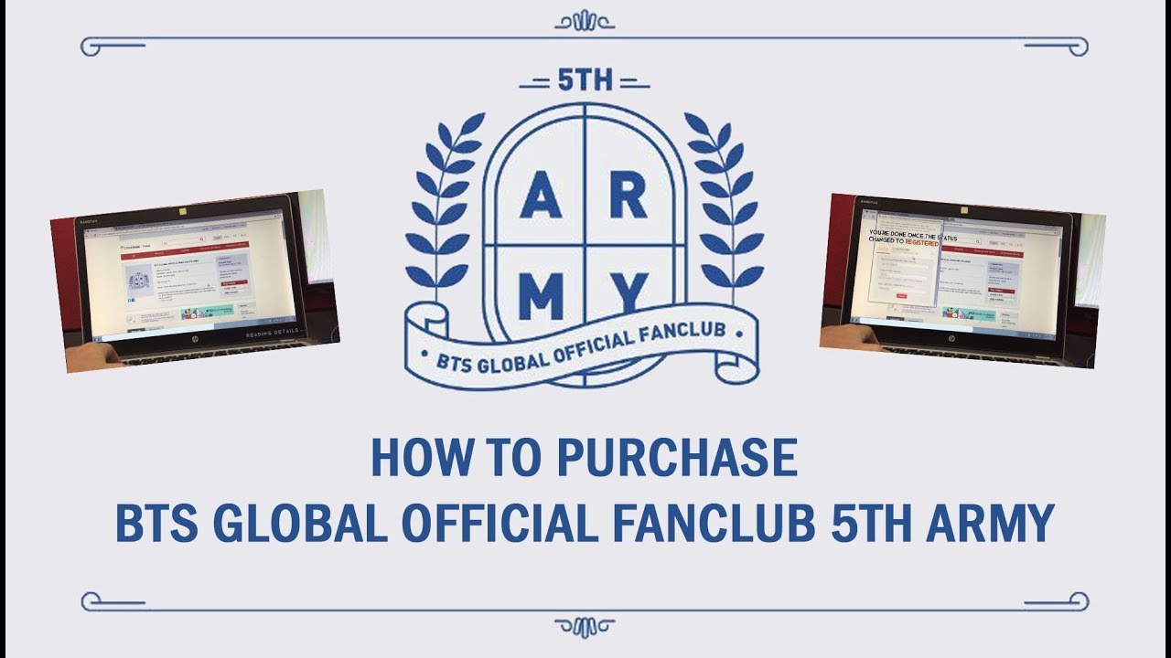 HOW TO PURCHASE BTS GLOBAL OFFICIAL FANCLUB 5TH ARMY