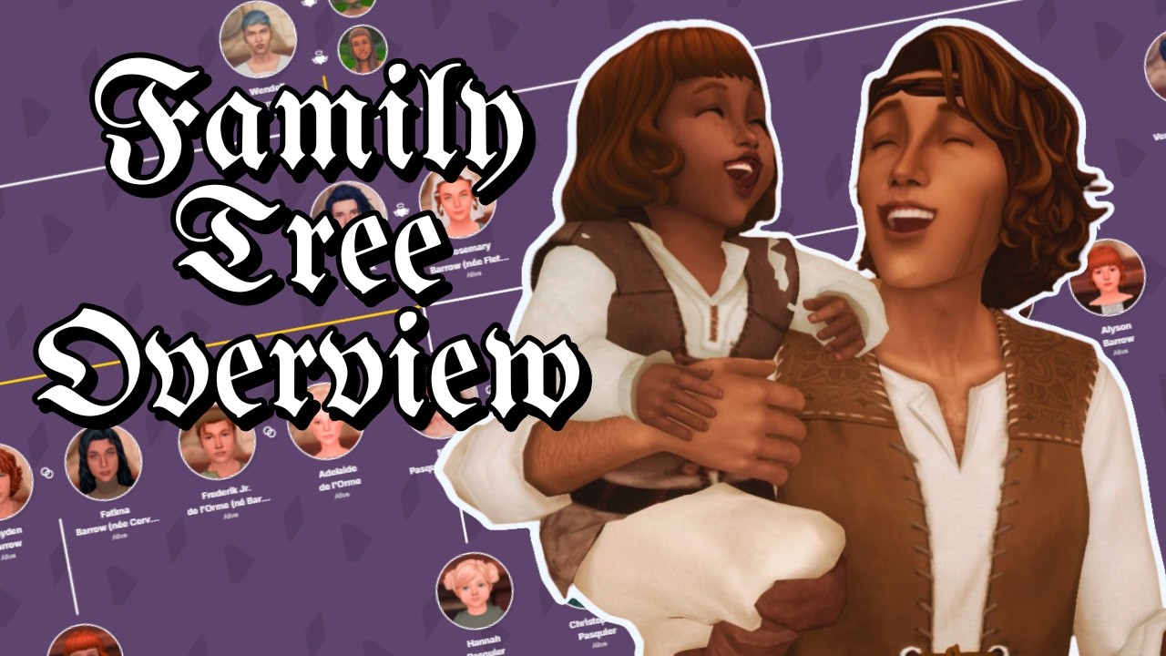 Family Tree Overview | Barrow Legacy 1325 | The Sims 4 Ultimate Decades Challenge