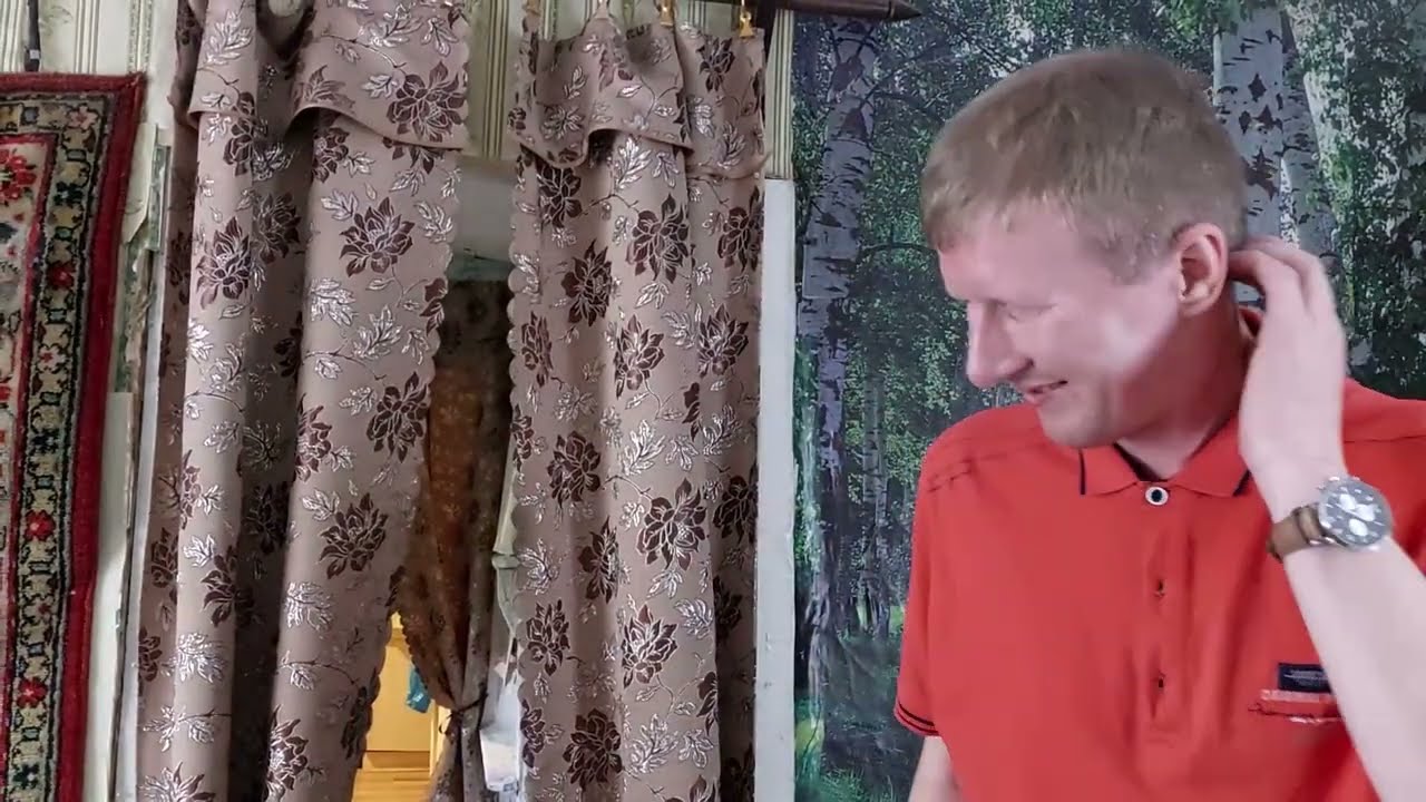 Леша угощает нас чаем! Навестили бабушку Настю!