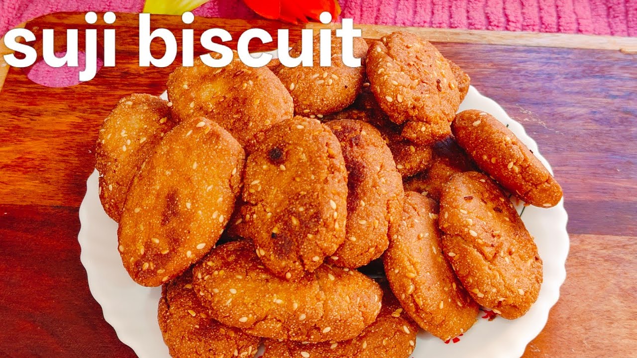 EASY SUJI BISCUITS RECIPES!घर पर बनाएं कुरकुरे सूजी बिस्किट //🥞