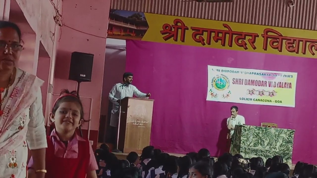 Hemant Aiya Speach at Damodar Vidyalaya Loliem on 19th December 2022