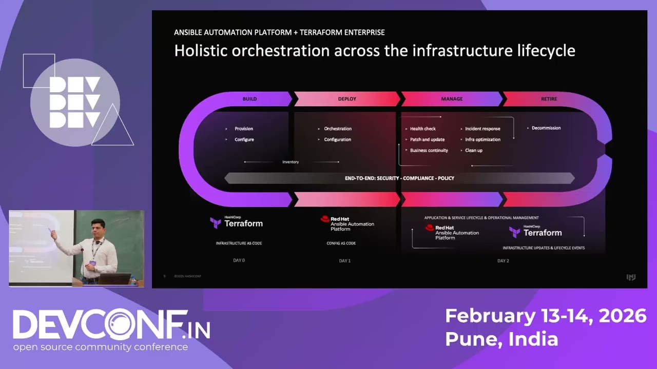 From IaC to InfraOps: Automating Day-2 Operations with Terraform Actions & Ansible - DevConf.IN 2026