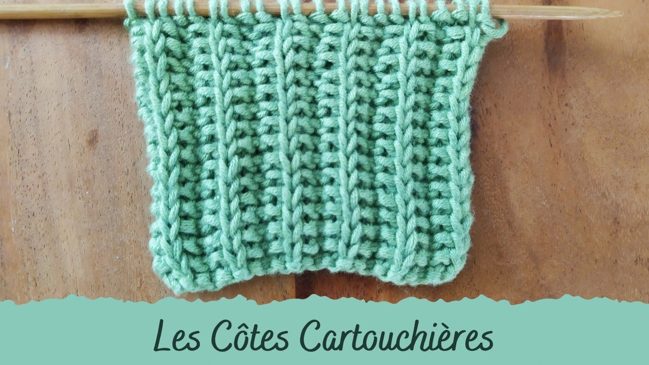POINT AU TRICOT - Point Côtes Cartouchières