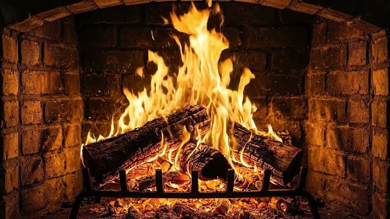 🔥 Real Fireplace NO ADS | Sleep • Study • Relax (4K Ultra HD)