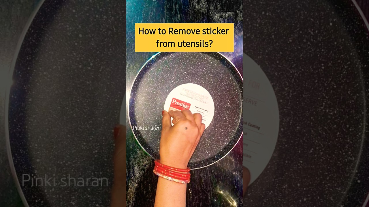 Remove Stickers from Utensils