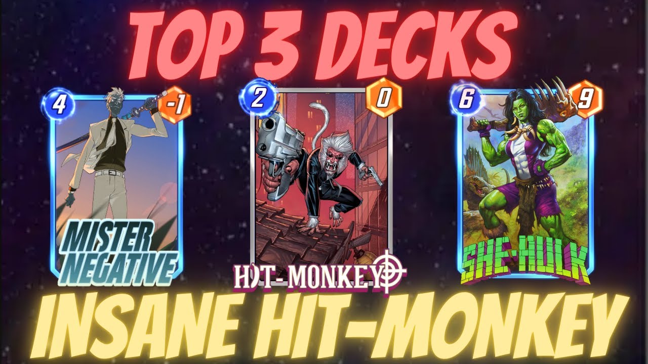 My TOP HIT MONKEY Decks for Marvel Snap
