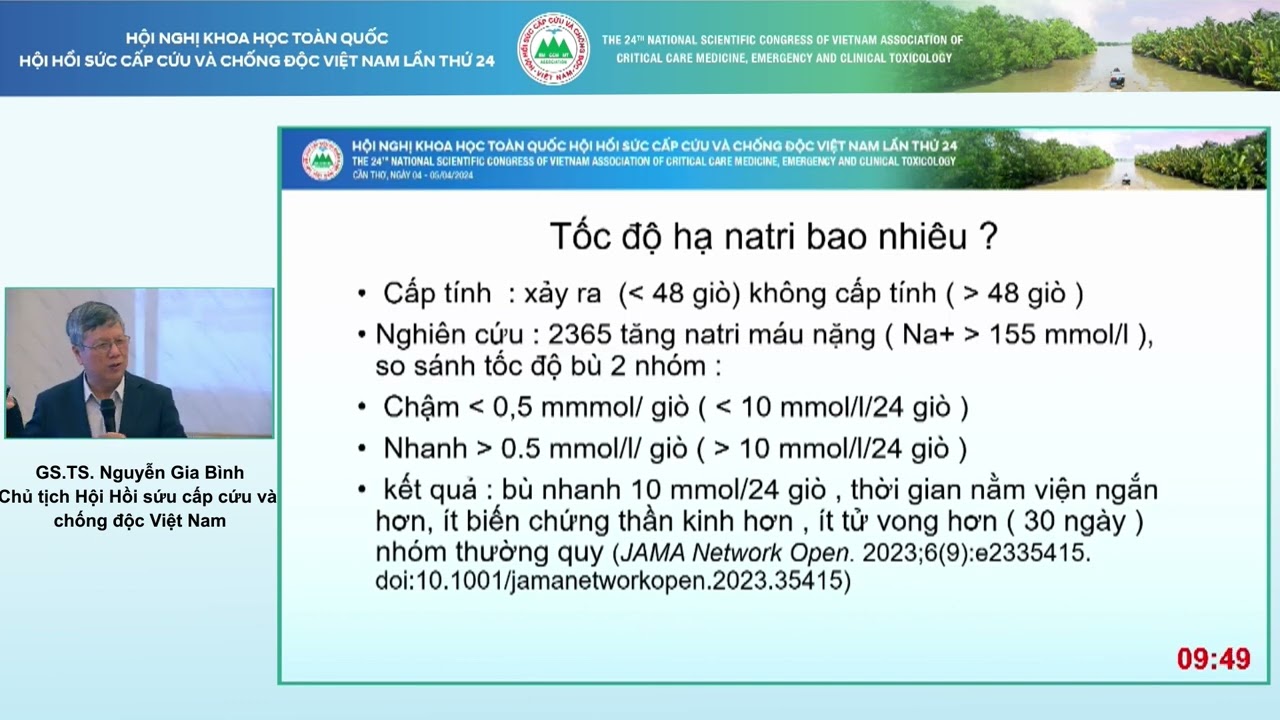 HSCC 2024  - GS.TS. Nguyễn Gia Bình - Ca lâm sàng: Mất nước và tăng natri máu nặng