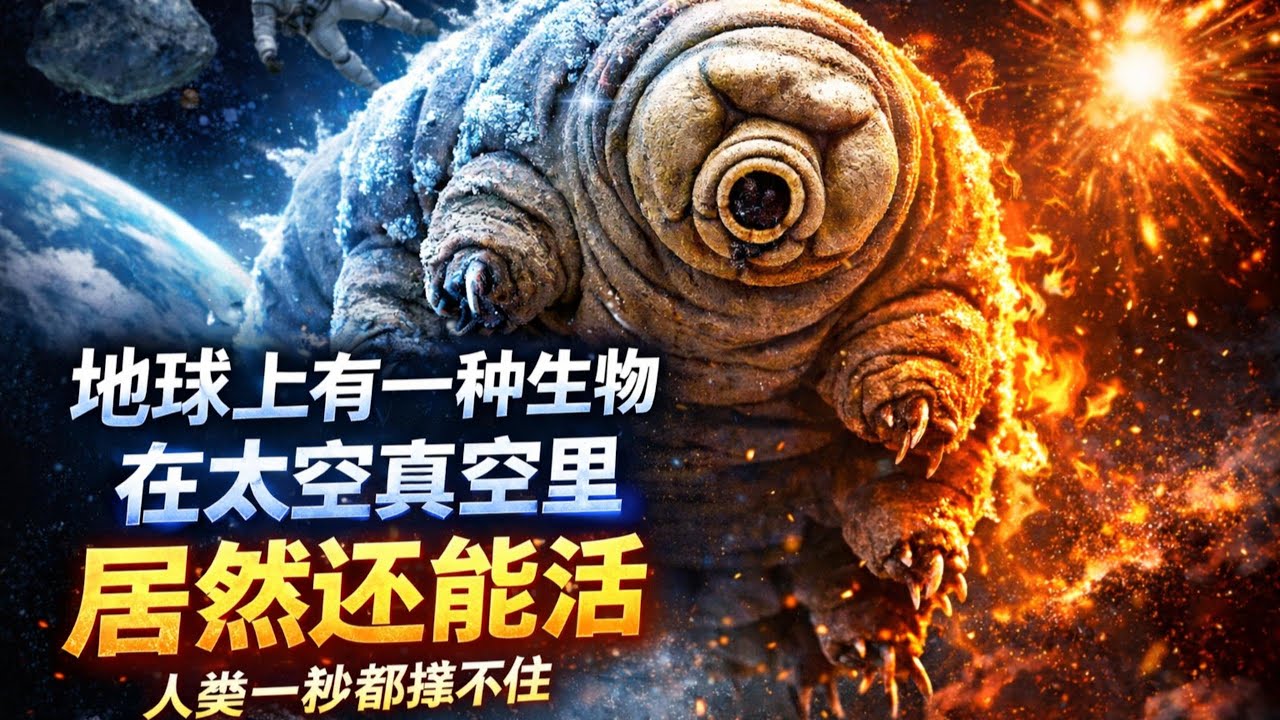 宇宙冷知识21｜水熊虫一种能在太空真空中存活的生物 人类一秒也撑不住。