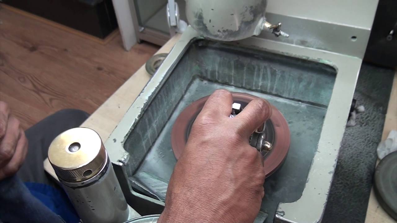 Blue Sapphire pre-forming, faceting & polishing at Crystalmyths UK LTD.