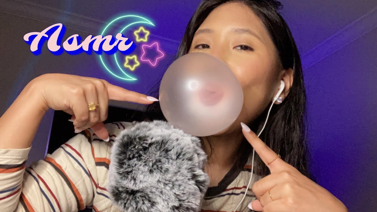 ASMR GUM CHEWING AT 100% SENSITIVITY 💤 (Mouth Sounds, Hand Movements, Gum Popping, NO TALKING) 💤