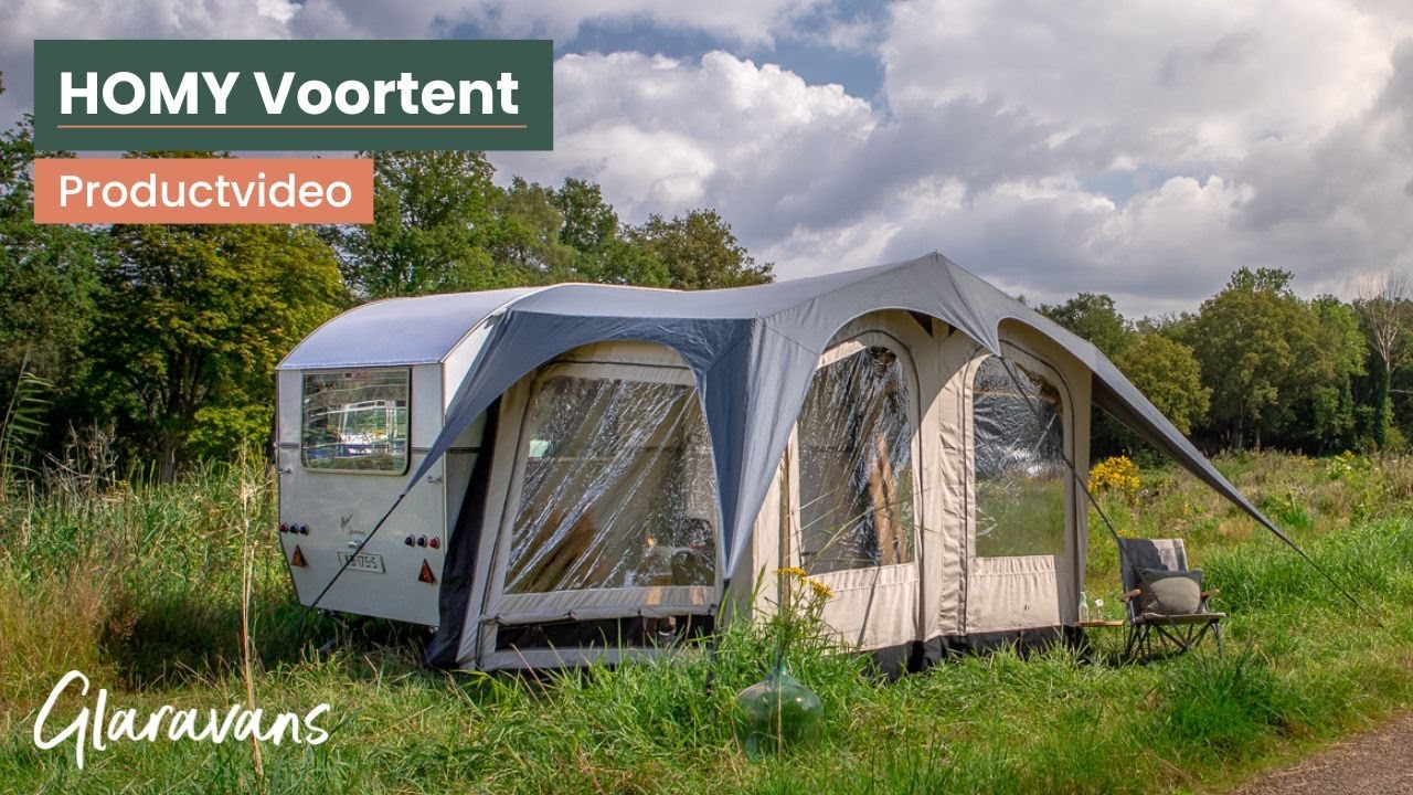 Glaravans Productvideo | HOMY voortent uitleg