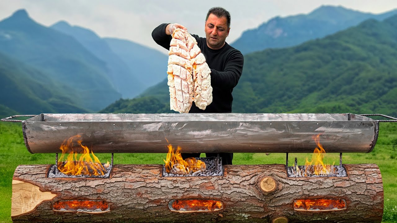 Kırsal Köyde Somon Pişiriyoruz! Bu balığın lezzeti gerçekten bambaşka!