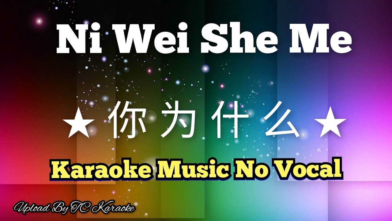 Ni Wei She Me ★你为什么 ★ karaoke no vocal