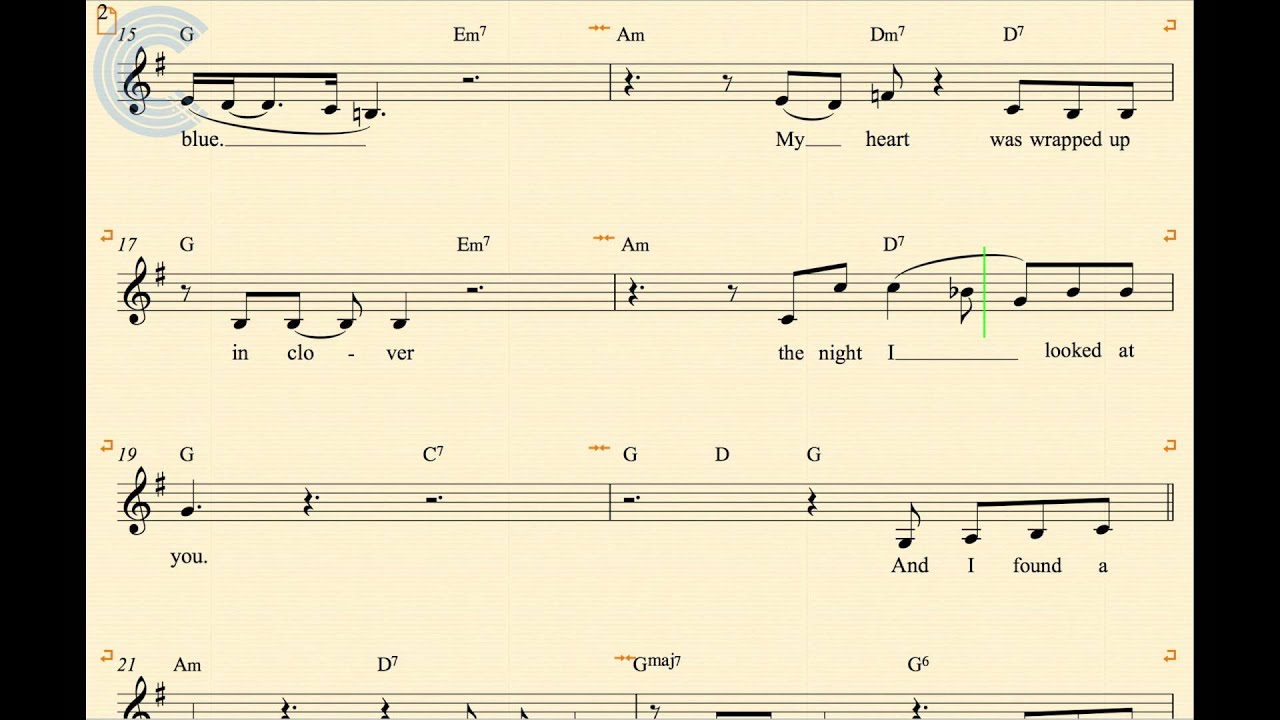 Clarinet - At Last - Etta James - Sheet Music, Chords, & Vocals