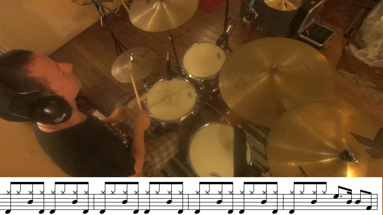 I Heard It Through The Grapevine (Marvin Gaye) drum cover + score