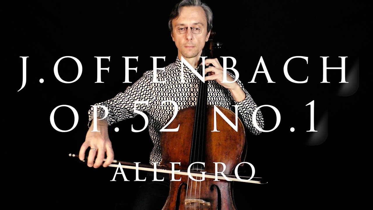 Offenbach Allegro from Duo Op 52 no 1 Easy Play Along Music for Two Cellos