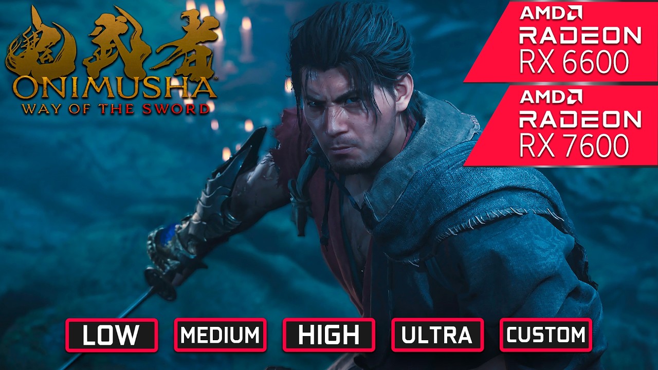 Onimusha Way of the Sword Demo | RX 6600 & RX 7600 Benchmark Test