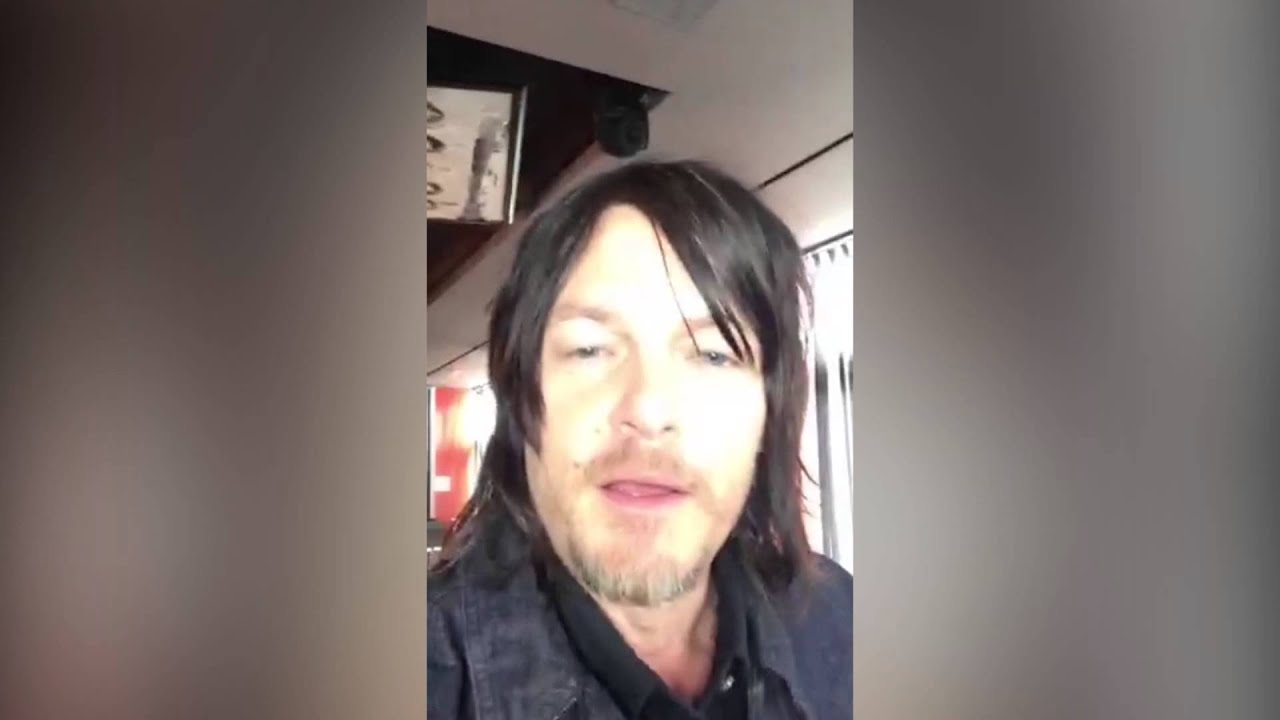 'Walking Dead's' Norman Reedus Tries Periscope for First Time During Wrap Shoot