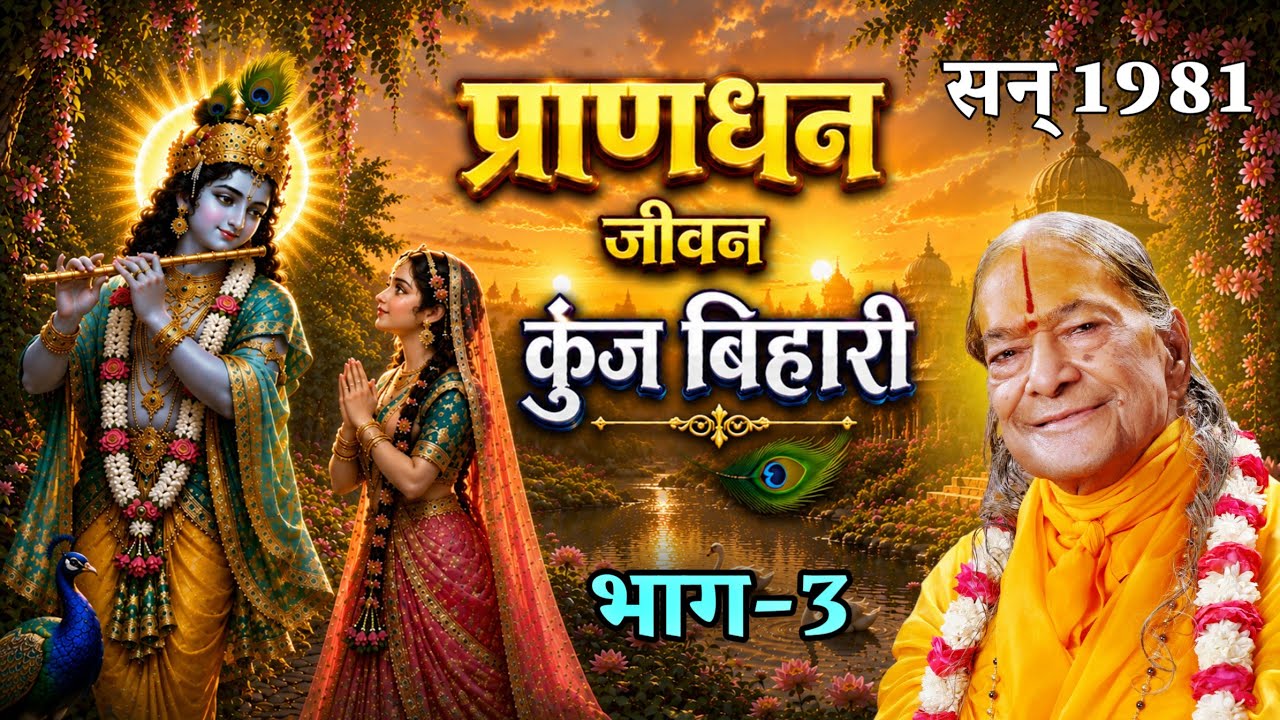 प्राणधन! जीवन कुंज बिहारी (3/10)। Prandhan! Jeevaan Kunj Bihari (3/10)