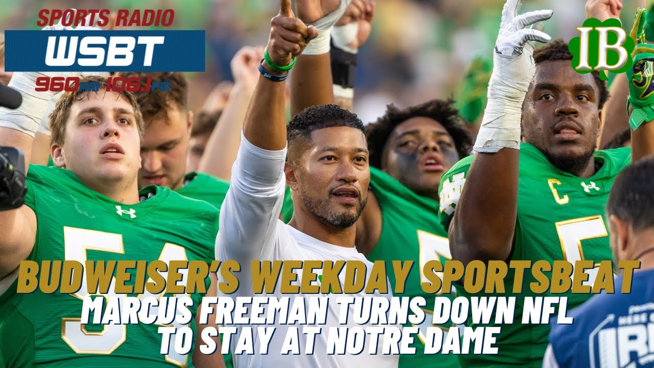 Budweiser's Weekday Sportsbeat: Marcus Freeman Turns Down NFL, Stays Put At Notre Dame