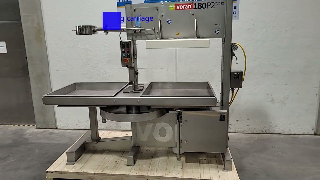 Packing press with rotating carriage Voran 180P2 INOX (ATEX), our item-# 99-0793