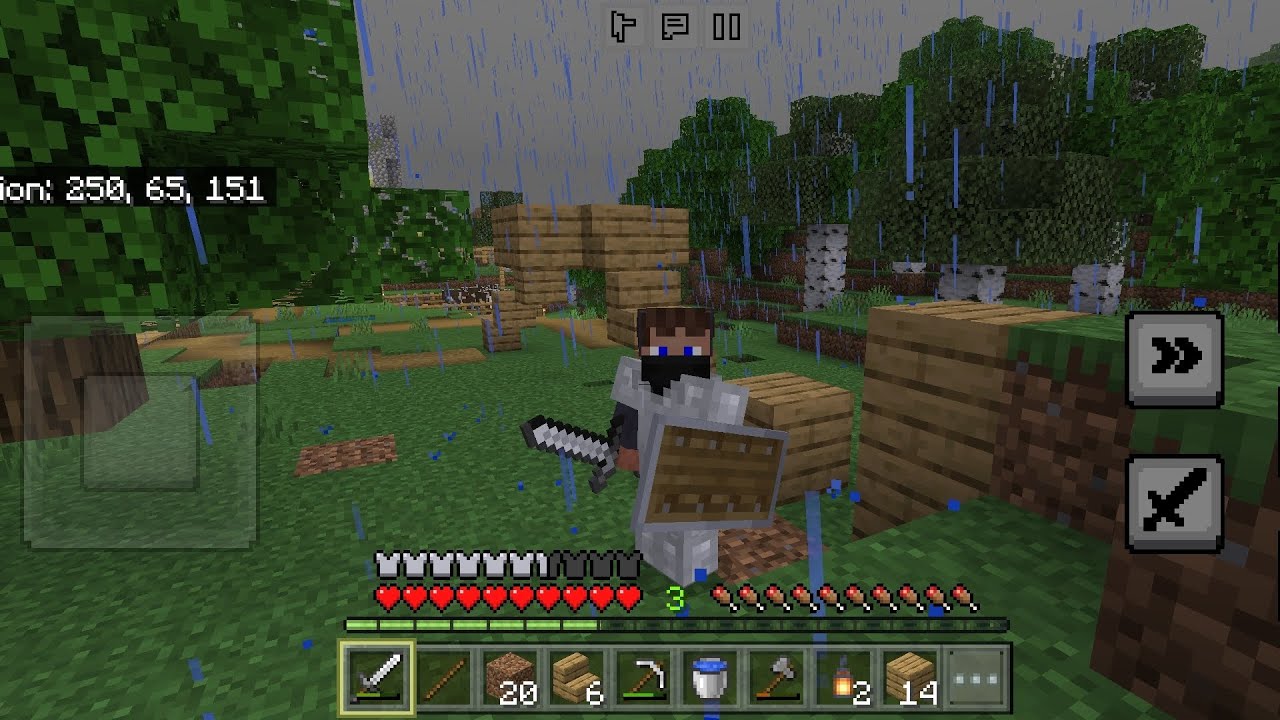 Minecraft survival PE part 10 mading a Parkour